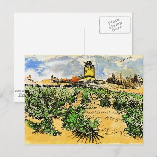 Van Gogh - De Mill van Alphonse Daudet Briefkaart (Voorkant / Achterkant)