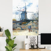 Van Gogh: De Mill van Galette Poster (Thuiskantoor)