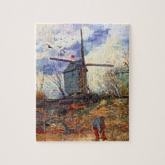 Van Gogh - De molen Le Moulin de la Galette Legpuzzel (Verticaal)
