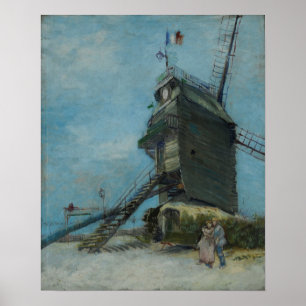 Van Gogh - De molen van La Galette Poster