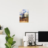 Van Gogh - De molen van La Galette Windmolen Poster (Thuiskantoor)