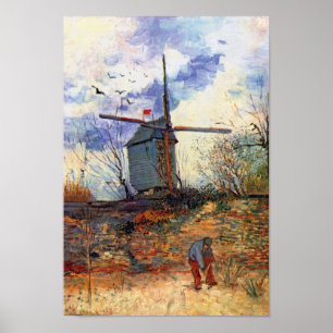 Van Gogh - De molen van La Galette Windmolen Poster