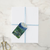 Van Gogh De olijfbomen landschapschildering Cadeaulabel (Met Touw)