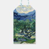 Van Gogh De olijfbomen landschapschildering Cadeaulabel (Achterkant)