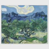 Van Gogh De olijfbomen landschapschildering Cadeaupapier (Vlak)
