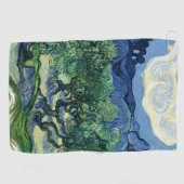 Van Gogh De olijfbomen landschapschildering Golfhanddoek (Horizontaal)
