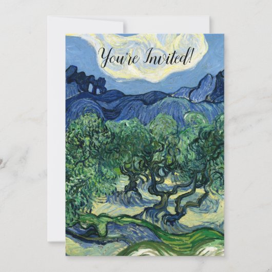 Van Gogh De olijfbomen landschapschildering Kaart (Voorkant)