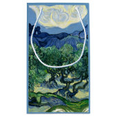 Van Gogh De olijfbomen landschapschildering Klein Cadeauzakje (Achterkant)