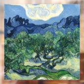 Van Gogh De olijfbomen landschapschildering Raamsticker (Vel 2)