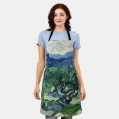 Van Gogh De olijfbomen landschapschildering Schort (Gedragen)