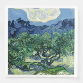 Van Gogh De olijfbomen landschapschildering Servet (Voorkant)