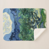 Van Gogh De olijfbomen landschapschildering Sherpa Deken (Voorkant (horizontaal))