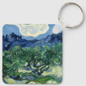 Van Gogh De olijfbomen landschapschildering Sleutelhanger (Achterkant)