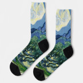 Van Gogh De olijfbomen landschapschildering Sokken (Links)