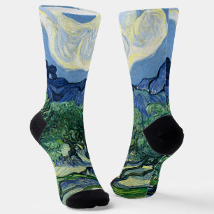 Van Gogh De olijfbomen landschapschildering Sokken