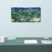 Van Gogh De olijfbomen landschapschildering Spandoek (Beurs)