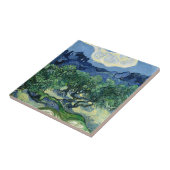 Van Gogh De olijfbomen landschapschildering Tegeltje (Zijkant)
