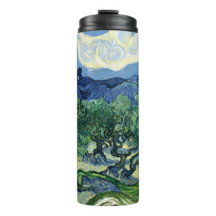 Van Gogh De olijfbomen landschapschildering Thermosbeker