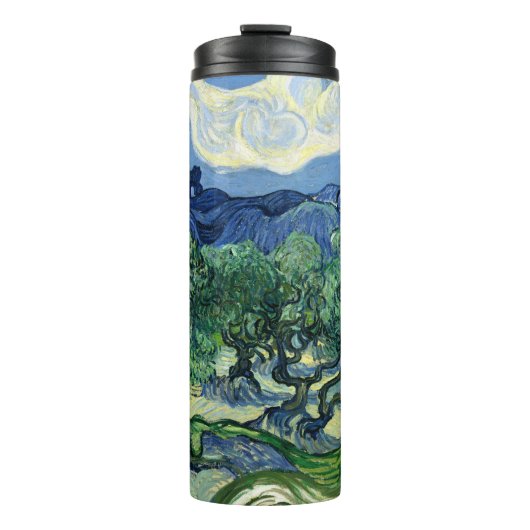 Van Gogh De olijfbomen landschapschildering Thermosbeker (Voorkant)