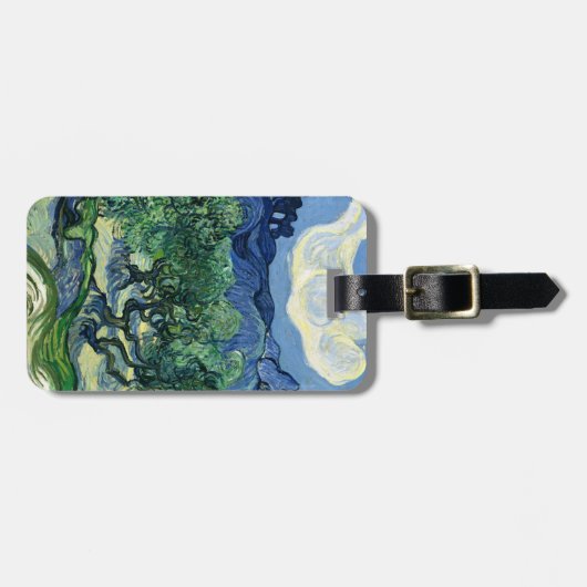Van Gogh De olijfbomen Landschapsschilderij Bagagelabel (Voorkant horizontaal)