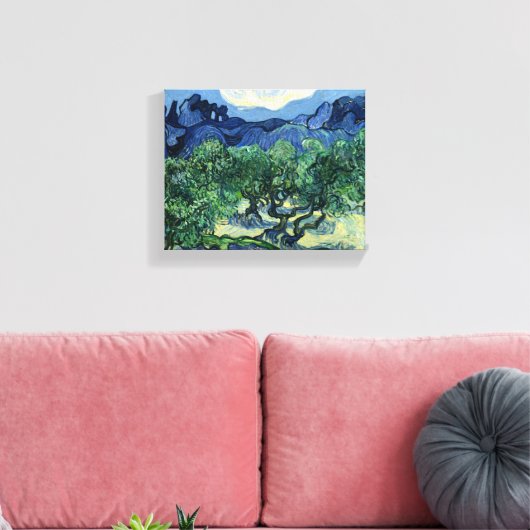 Van Gogh De olijfbomen Landschapsschilderij Canvas Afdruk (Insitu (Woonkamer))