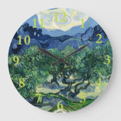 Van Gogh De olijfbomen Landschapsschilderij Grote Klok (Voorkant)