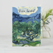 Van Gogh De olijfbomen Landschapsschilderij Kaart (Staand voorkant)