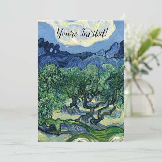 Van Gogh De olijfbomen Landschapsschilderij Kaart (Staand voorkant)