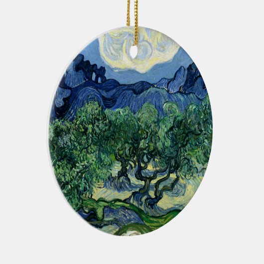 Van Gogh De olijfbomen Landschapsschilderij Keramisch Ornament (Rechts)
