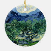 Van Gogh De olijfbomen Landschapsschilderij Keramisch Ornament (Achterkant)