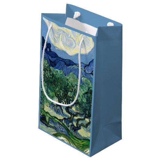Van Gogh De olijfbomen Landschapsschilderij Klein Cadeauzakje (Achterkant Gekanteld)