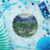 Van Gogh De olijfbomen Landschapsschilderij Papieren Bordje (Feest)