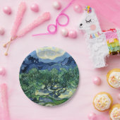 Van Gogh De olijfbomen Landschapsschilderij Papieren Bordje (Feest)