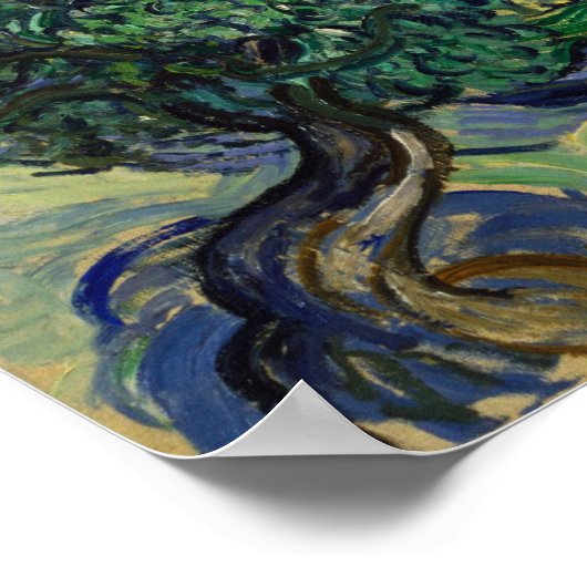 Van Gogh - De olijfbomen Poster (Hoek)