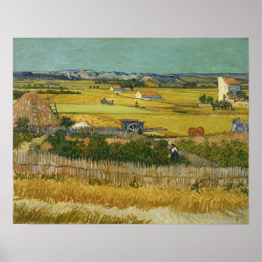 Van Gogh - De Oogst Poster (Voorkant)