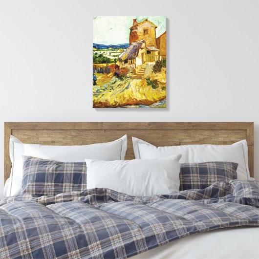 Van Gogh - De oude Mill Canvas Afdruk (Insitu (Slaapkamer))