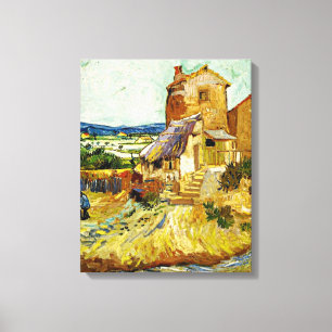 Van Gogh - De oude Mill Canvas Afdruk