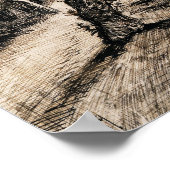 Van Gogh - de parsonage-tuinen Nuenen in de winter Poster (Hoek)