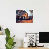 Van Gogh - De pastorie in Nuenen Poster (Thuiskantoor)