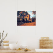 Van Gogh - De pastorie in Nuenen Poster (Keuken)