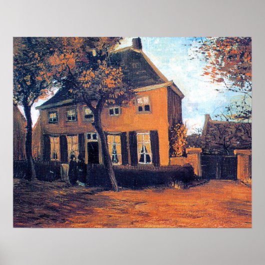 Van Gogh - De pastorie in Nuenen Poster (Voorkant)