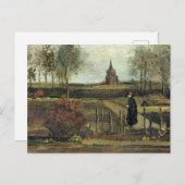 Van Gogh - De pastorie tuin in Nuenen Briefkaart (Voorkant / Achterkant)