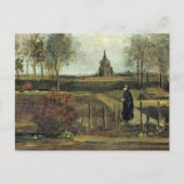 Van Gogh - De pastorie tuin in Nuenen Briefkaart (Voorkant)