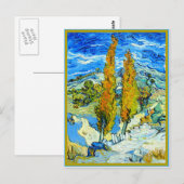 Van Gogh - De Populieren bij St.-Remy, meesterwerk Briefkaart (Voorkant / Achterkant)