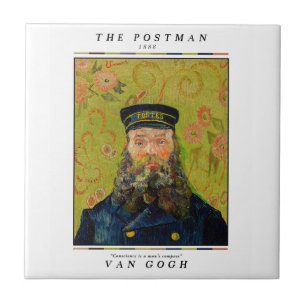 Van Gogh   De postbode Tegeltje