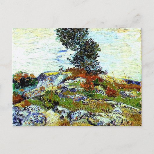 Van Gogh - De Rocks met eikenboom, mooie kunst Briefkaart (Voorkant)