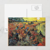Van Gogh - de rode wijnwerf Briefkaart (Voorkant / Achterkant)
