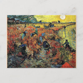 Van Gogh - de rode wijnwerf Briefkaart