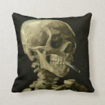 Van Gogh De rokende schedel gooit het kussen<br><div class="desc">Van Gogh De rokende schedel - gootkussens</div>
