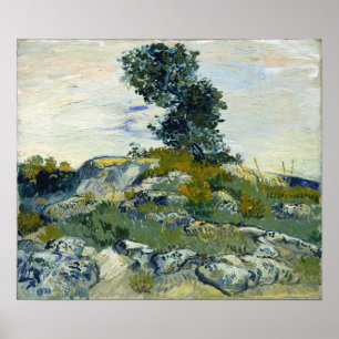 Van Gogh - De Rotsen Poster